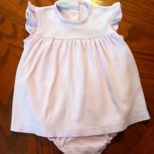 Squiggles By Charlie Lavender Stripe Romper